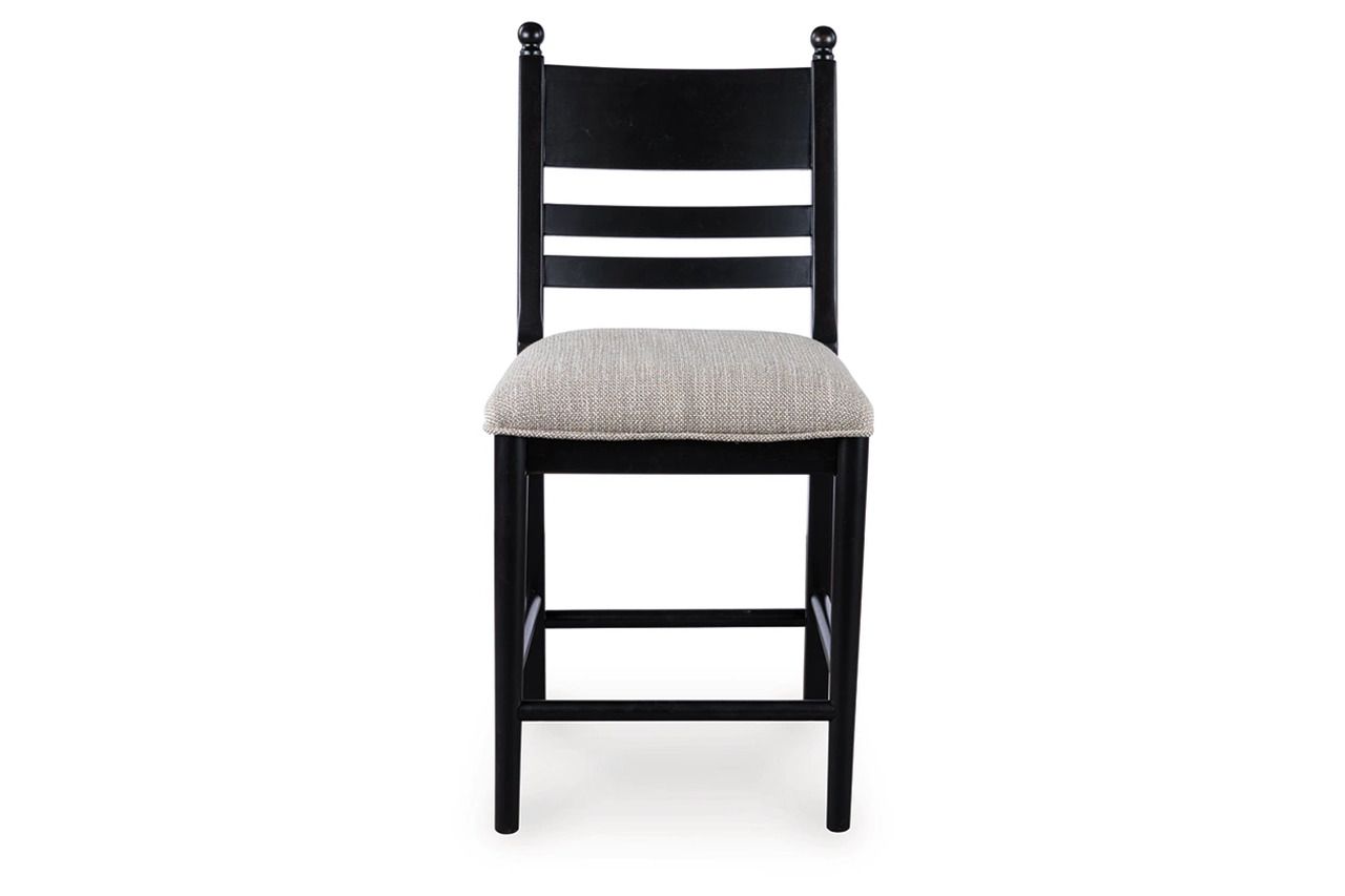 Basinger Counter Height Barstool Set of 2 In Black NCD824724