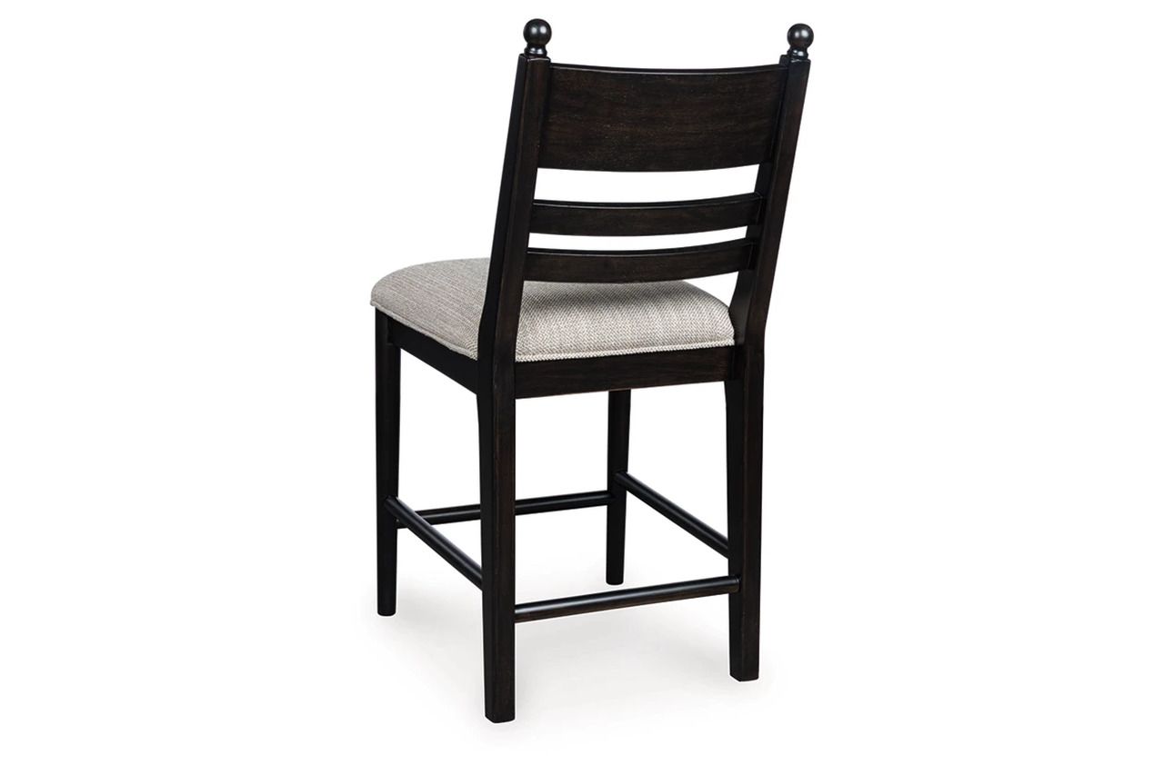 Basinger Counter Height Barstool Set of 2 In Black NCD824724