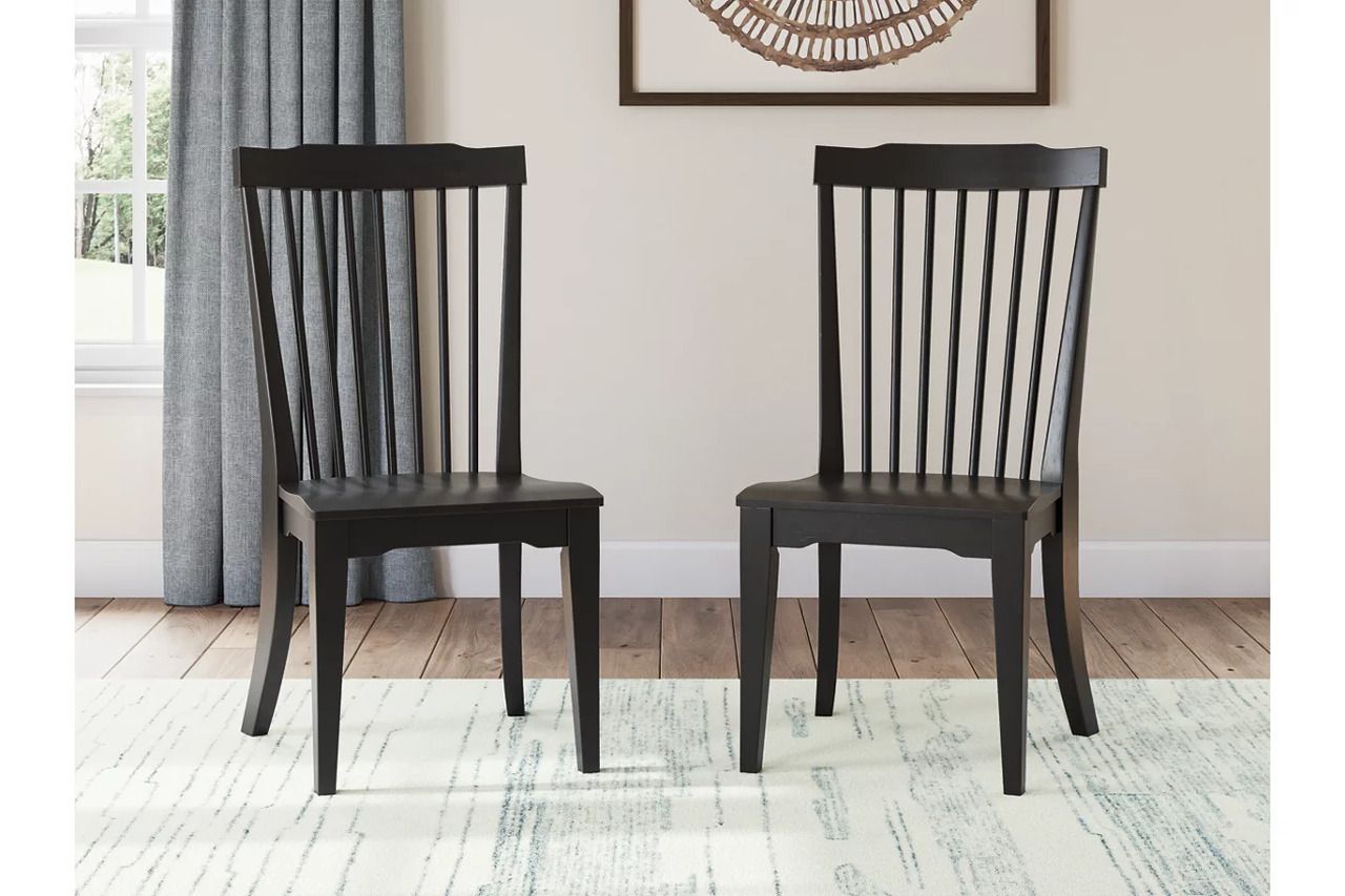 Basinger Dining Room Set In Brown and Black NCD824D22
