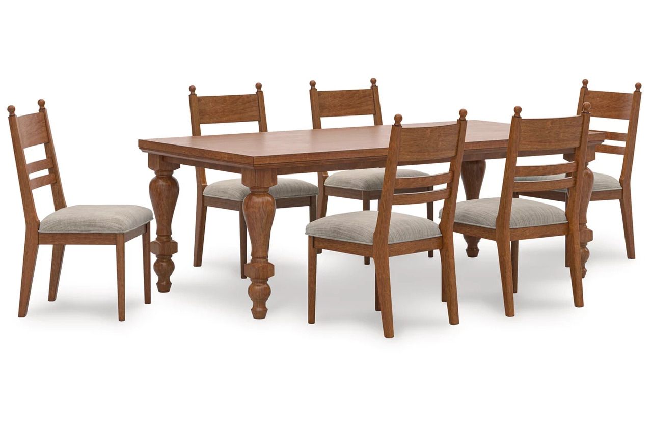 Basinger Dining Room Set In Brown NCD824D26