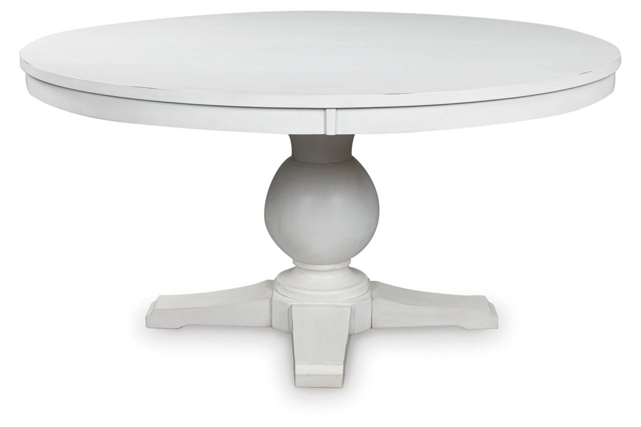 Basinger Dining Room Set In White and Brown NCD824D27