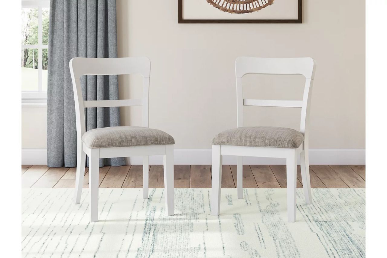 Basinger Dining Room Set In White NCD824D5
