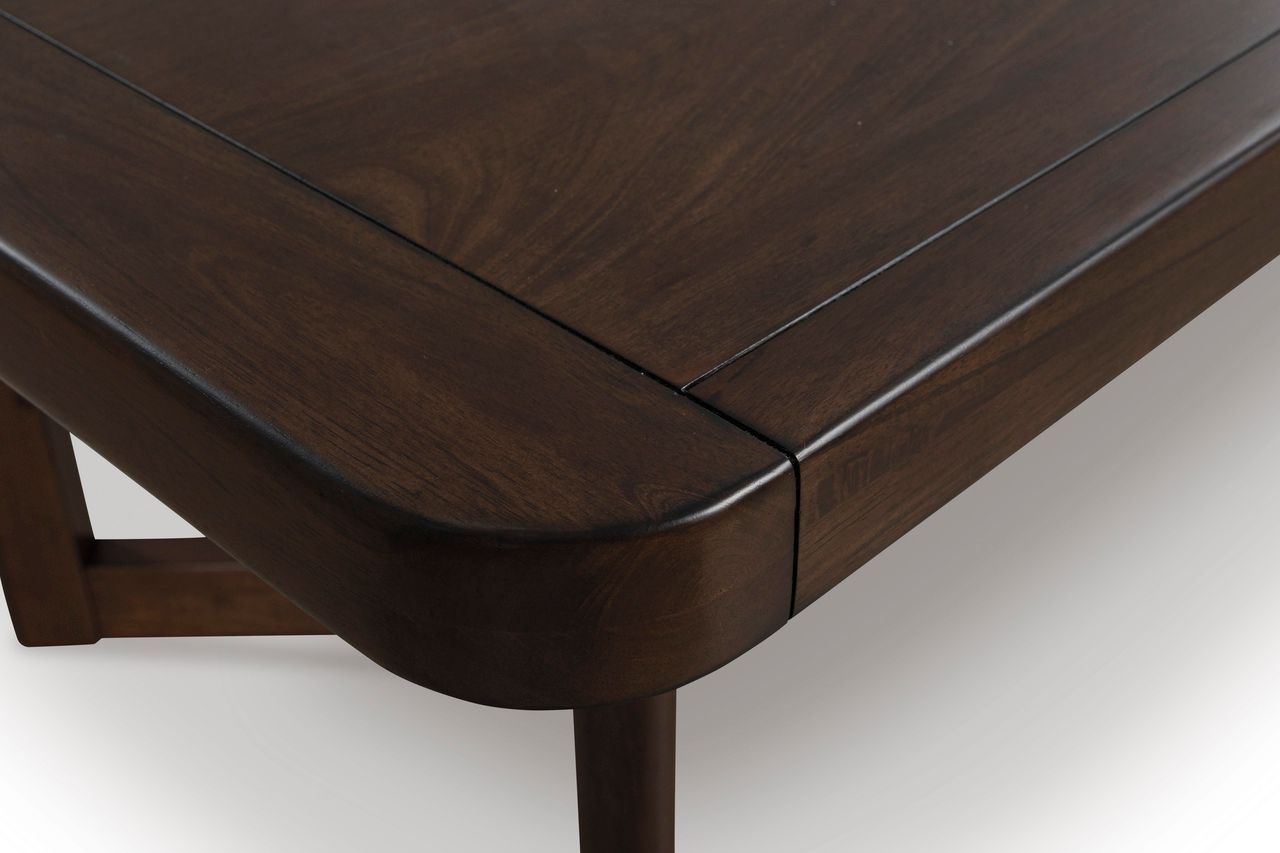 Yingden Dining Extension Table In Dark Brown NCD85735
