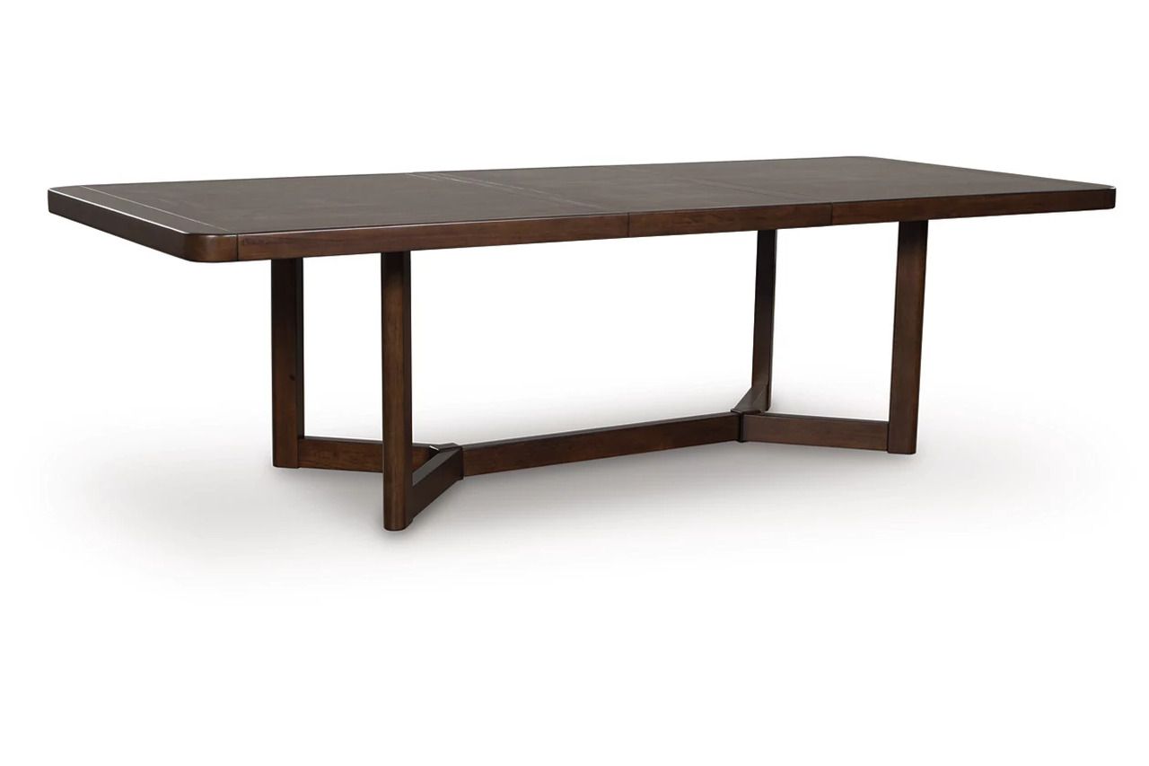 Yingden Dining Extension Table In Dark Brown NCD85735