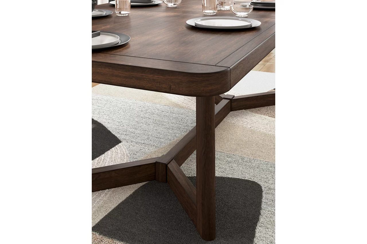 Yingden Dining Extension Table In Dark Brown NCD85735