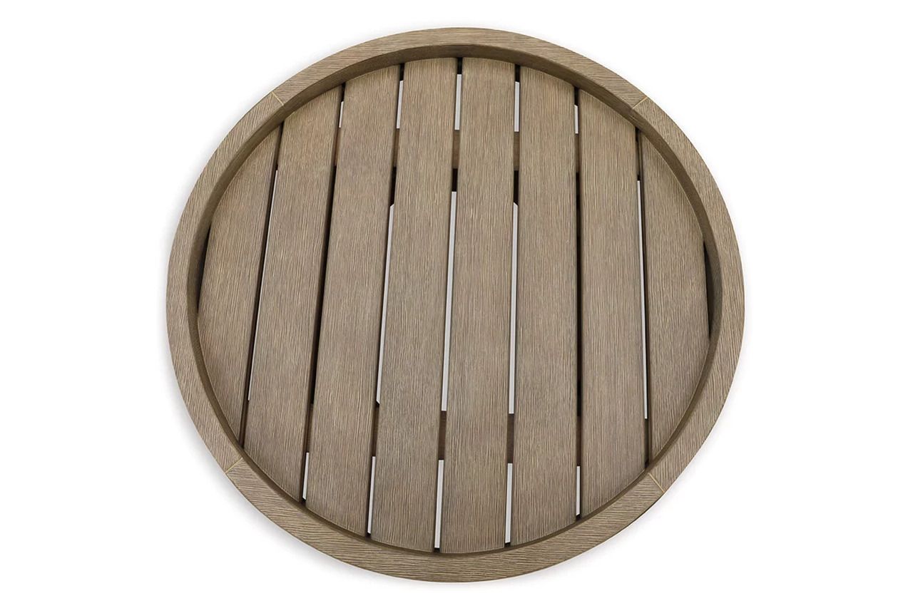 Coastal Reef Outdoor End Table In Beige NCP204706