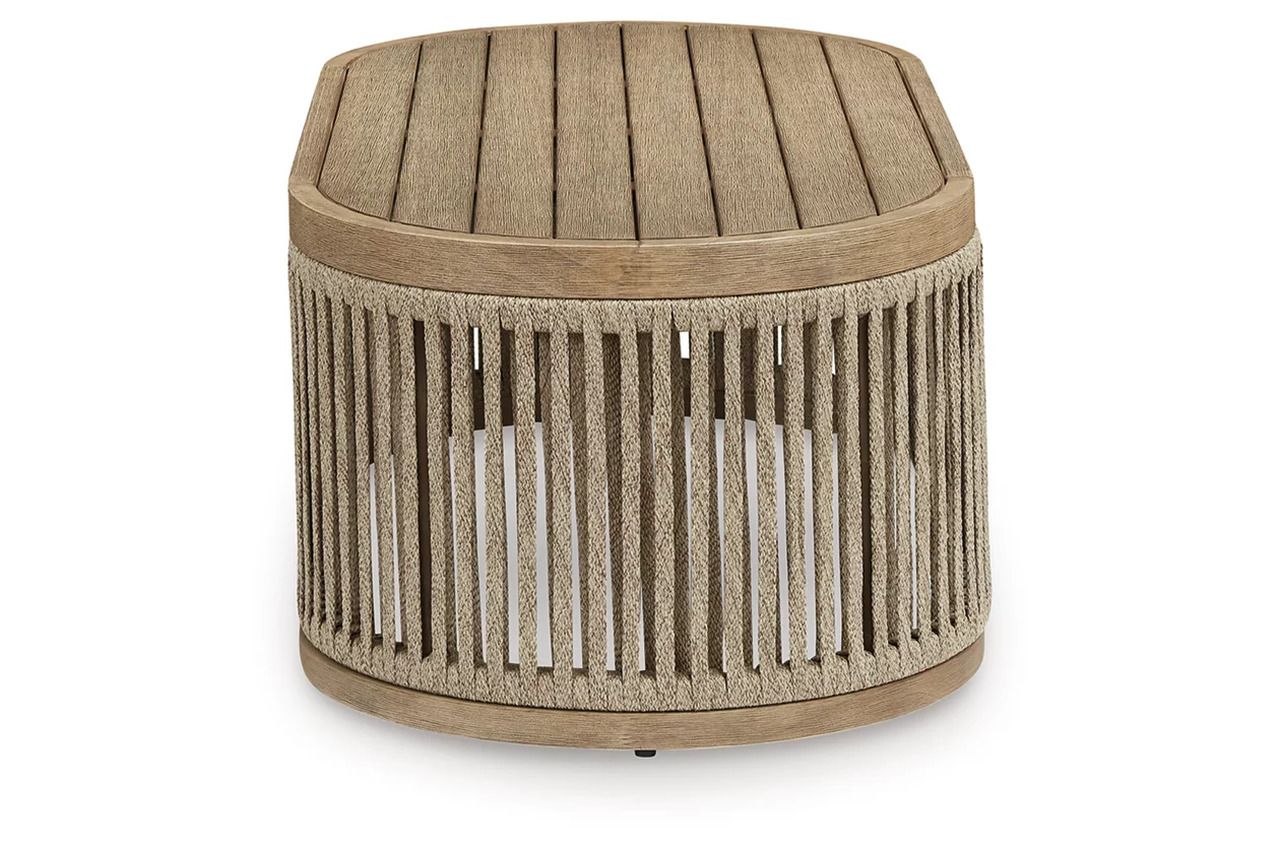 Vision Lane Outdoor Coffee Table In Beige NCP604701