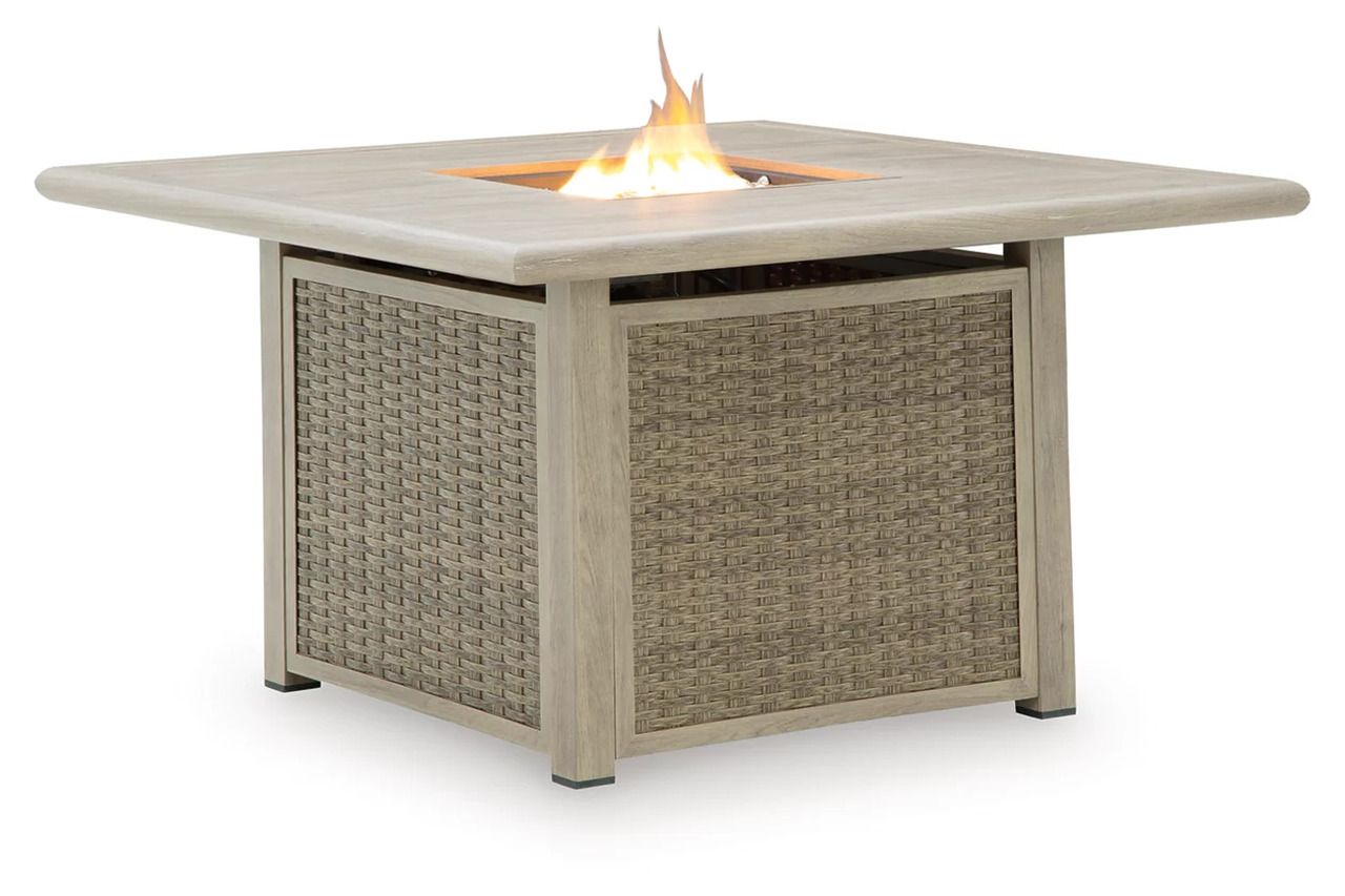 Haven Retreat Fire Pit Table In Beige NCP690772