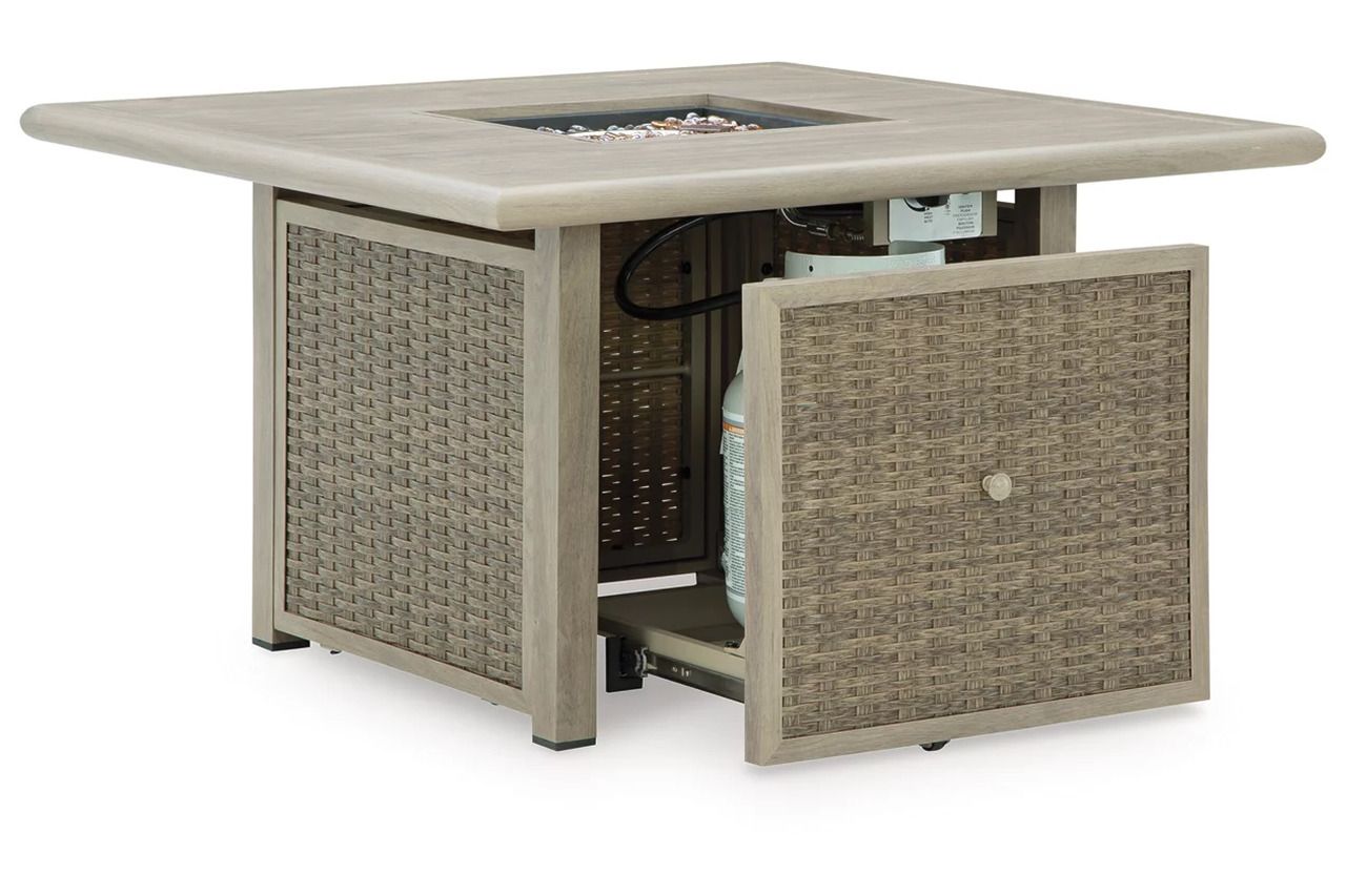Haven Retreat Fire Pit Table In Beige NCP690772