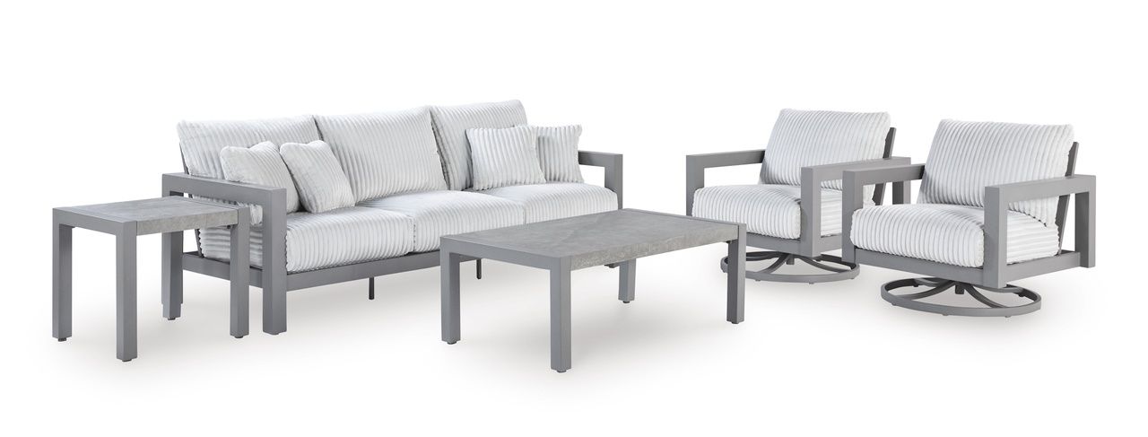 Agoda Pearl Outdoor Coffee Table In Gray NCP695701