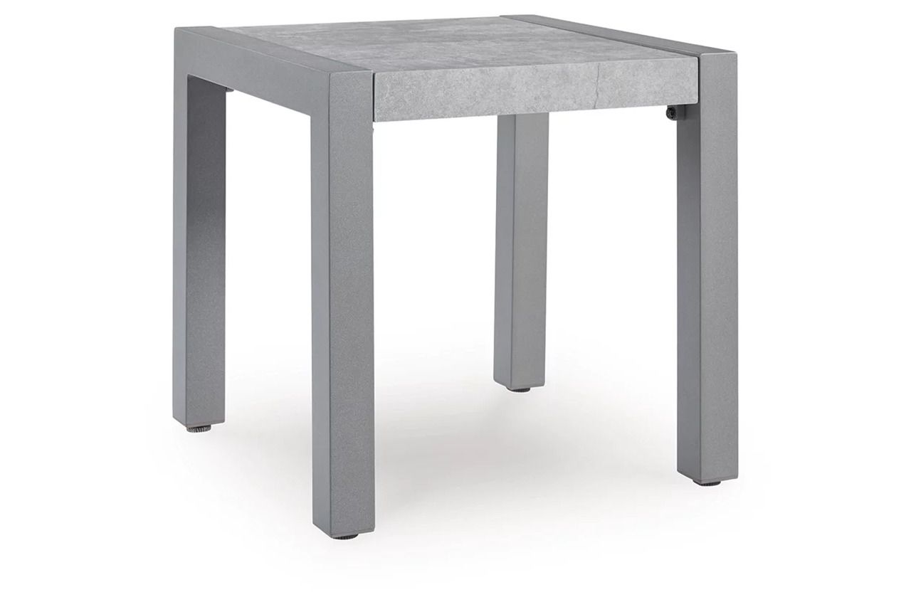 Agoda Pearl Outdoor End Table In Gray NCP695702