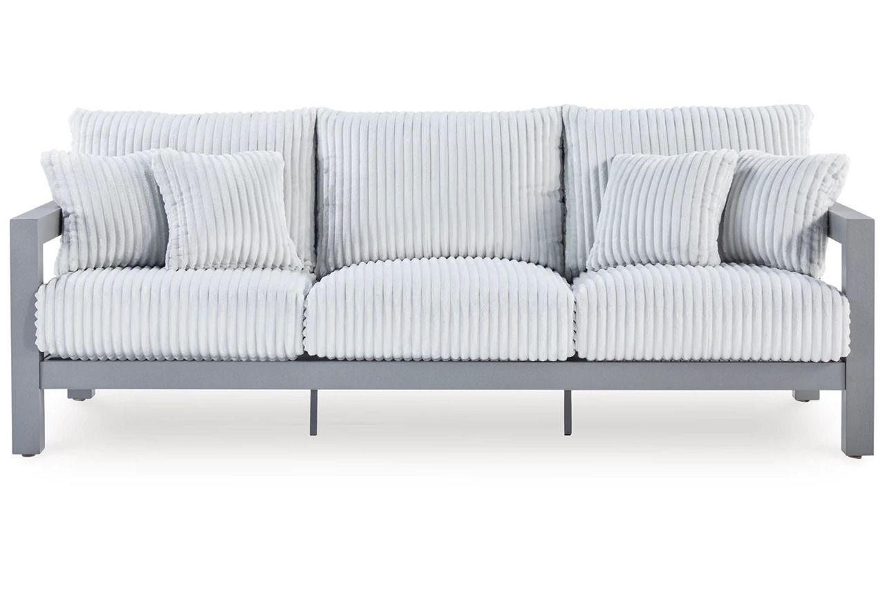 Agoda Pearl Outdoor Sofa with Cushion In Gray NCP695838