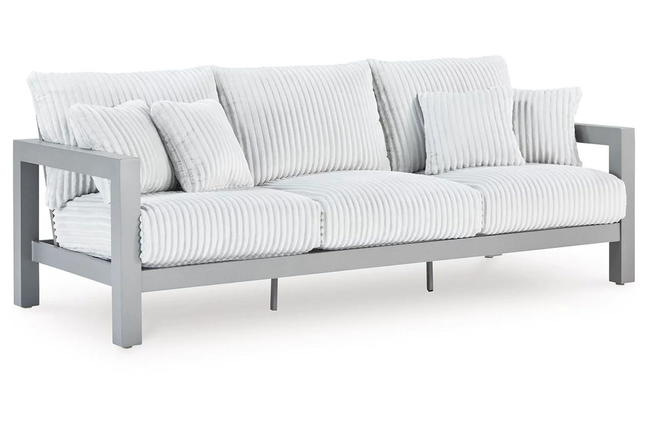 Agoda Pearl Outdoor Sofa with Cushion In Gray NCP695838