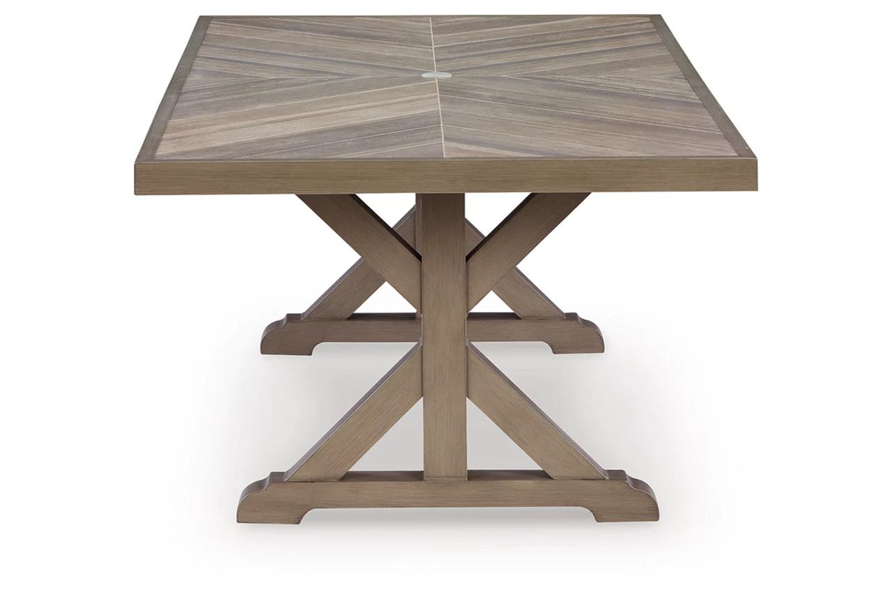 Carmel Bay Outdoor Dining Table In Beige NCP790625