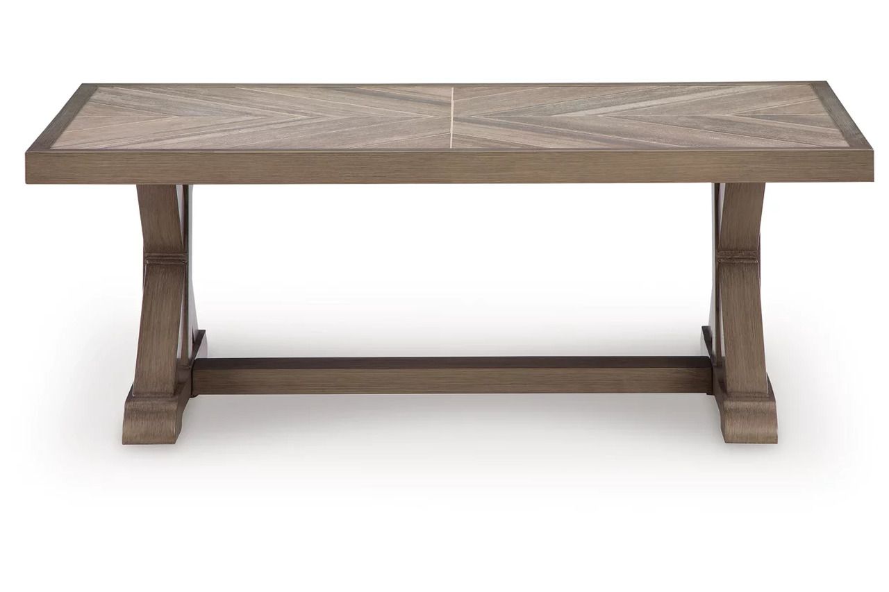 Carmel Bay Outdoor Coffee Table In Beige NCP790701