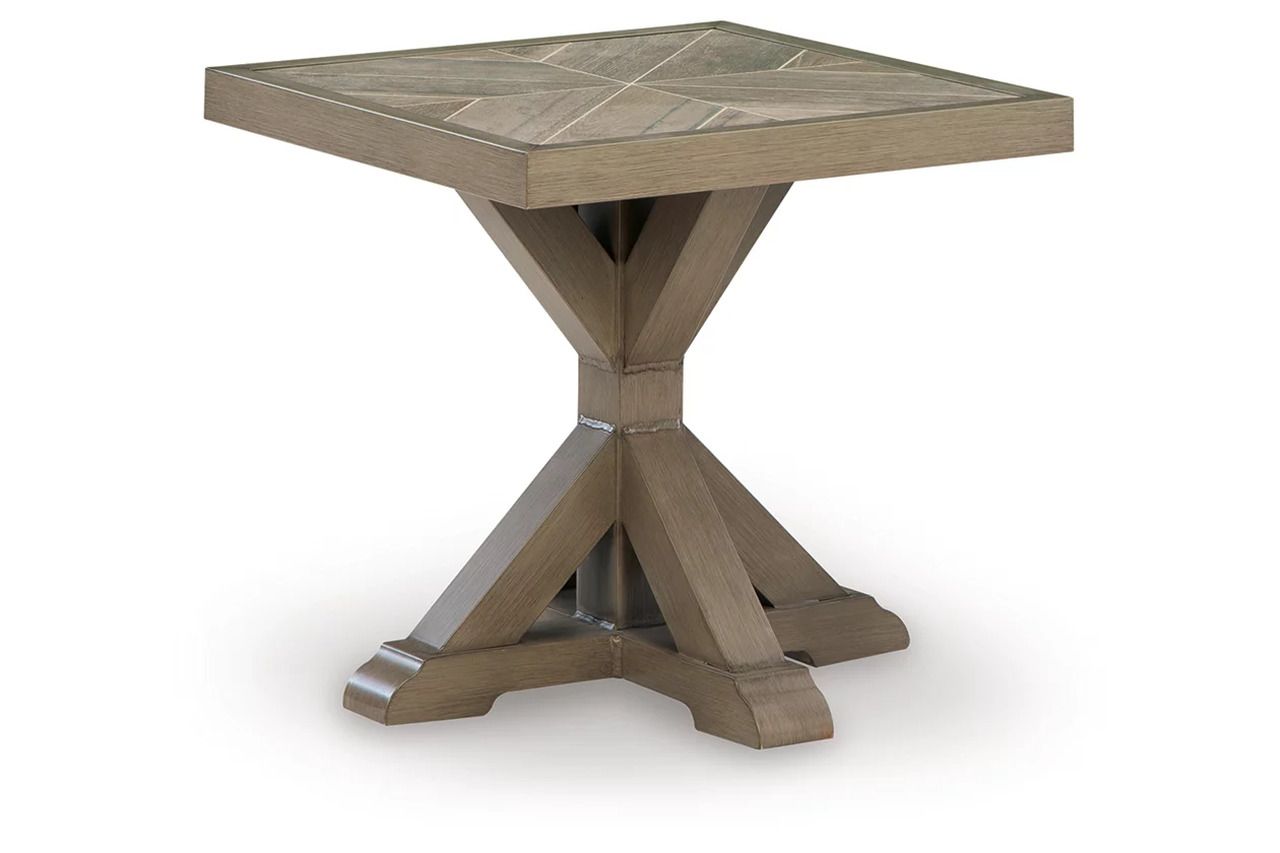 Carmel Bay Outdoor End Table In Beige NCP790702