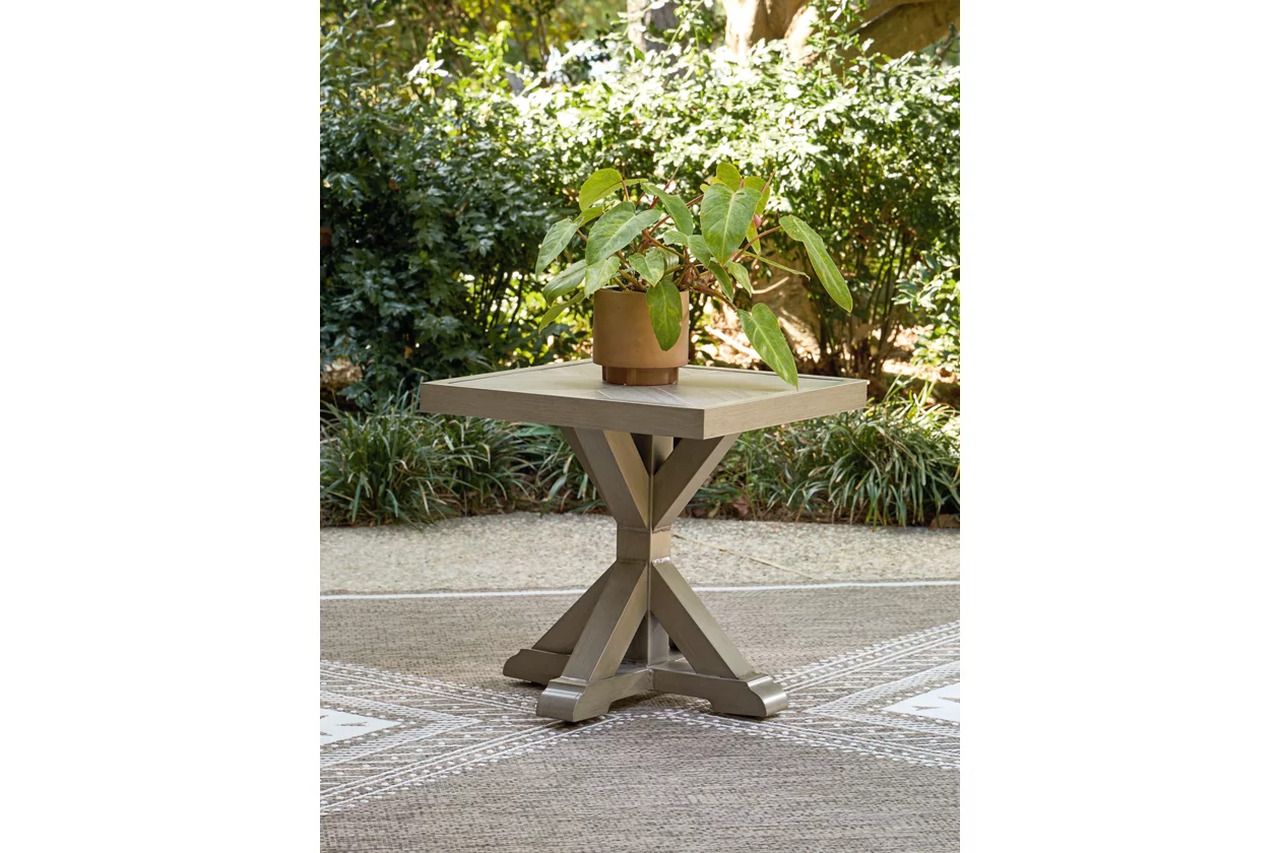 Carmel Bay Outdoor End Table In Beige NCP790702