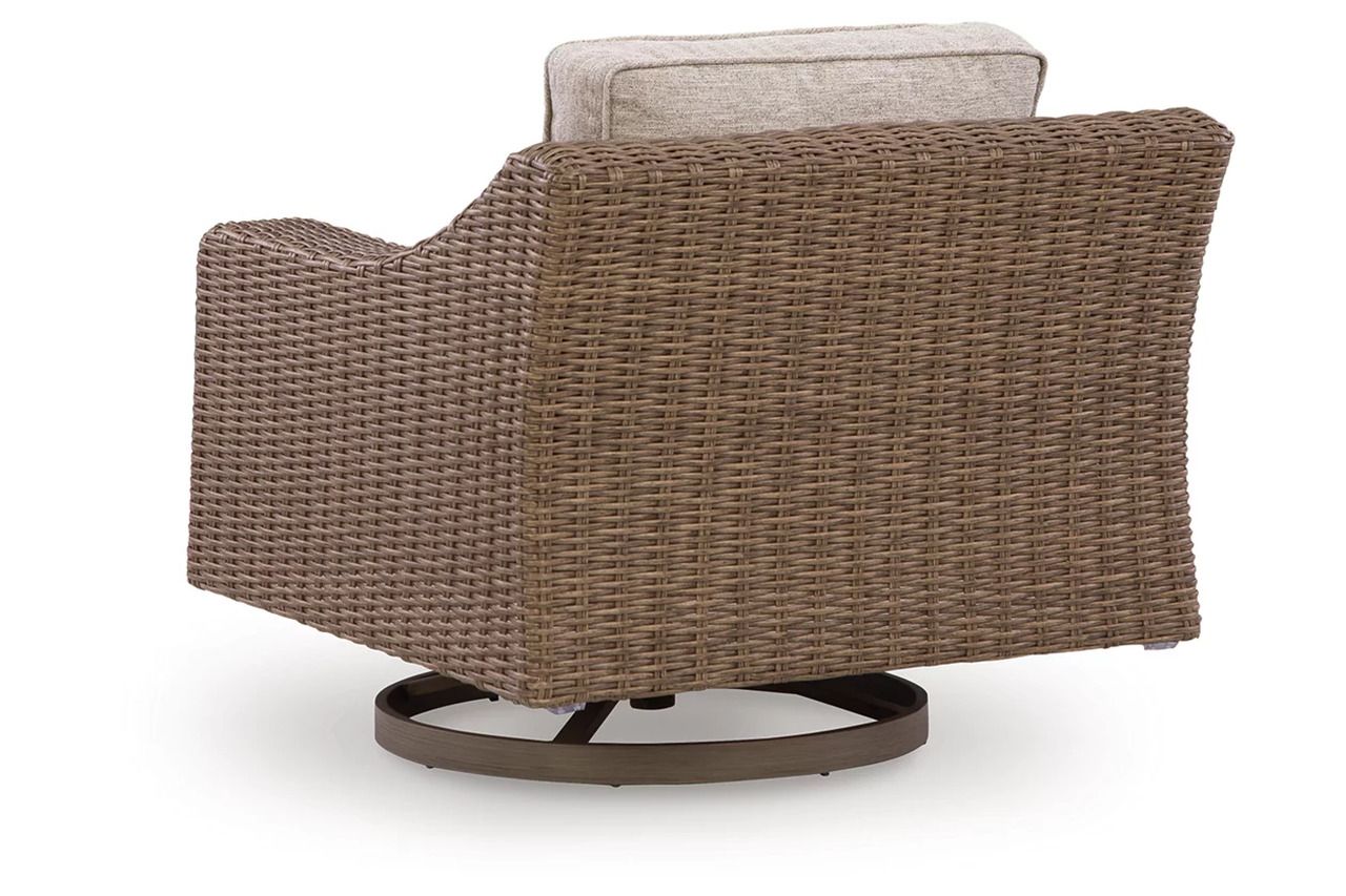 Carmel Bay Swivel Lounge with Cushion In Beige NCP790821