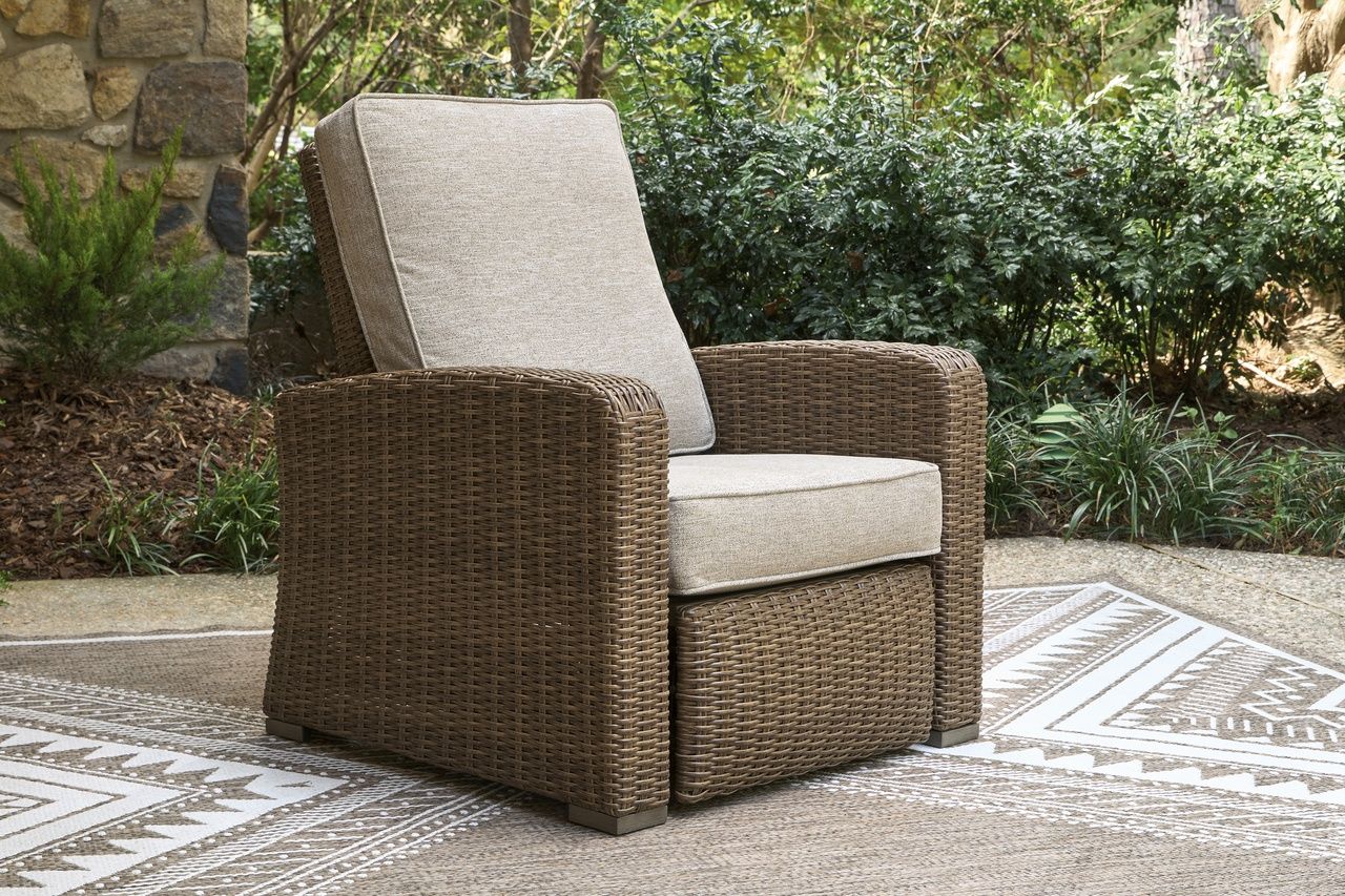 Carmel Bay Outdoor Recliner In Beige NCP790825