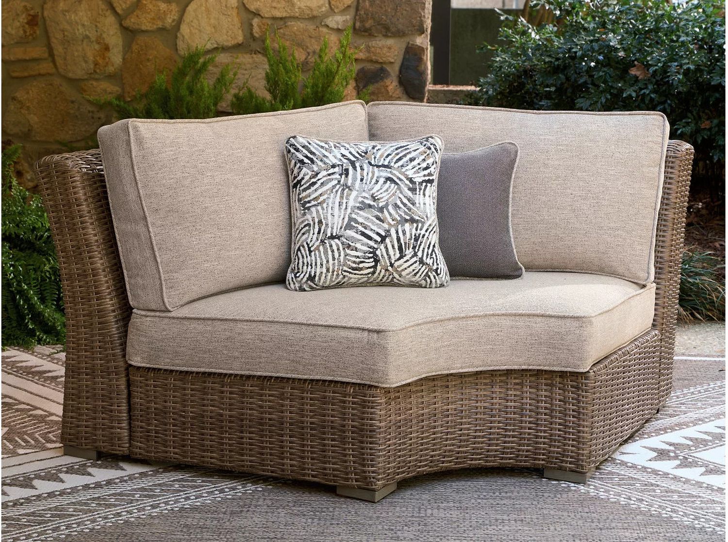 Carmel Bay 3-Piece Outdoor Sectional In Beige NCP790P1