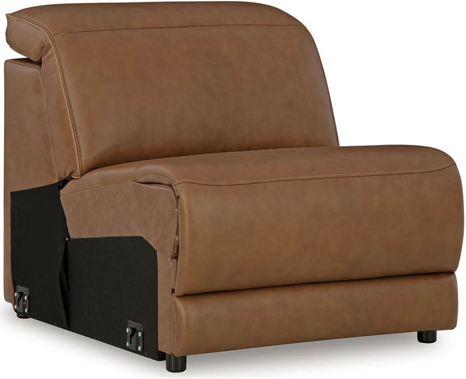 EasyMoney 6-Piece Power Reclining Sectional with Console In Caramel NCU10700S14