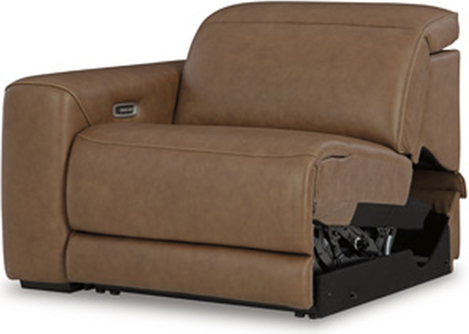 EasyMoney 6-Piece Power Reclining Sectional with Console In Caramel NCU10700S14