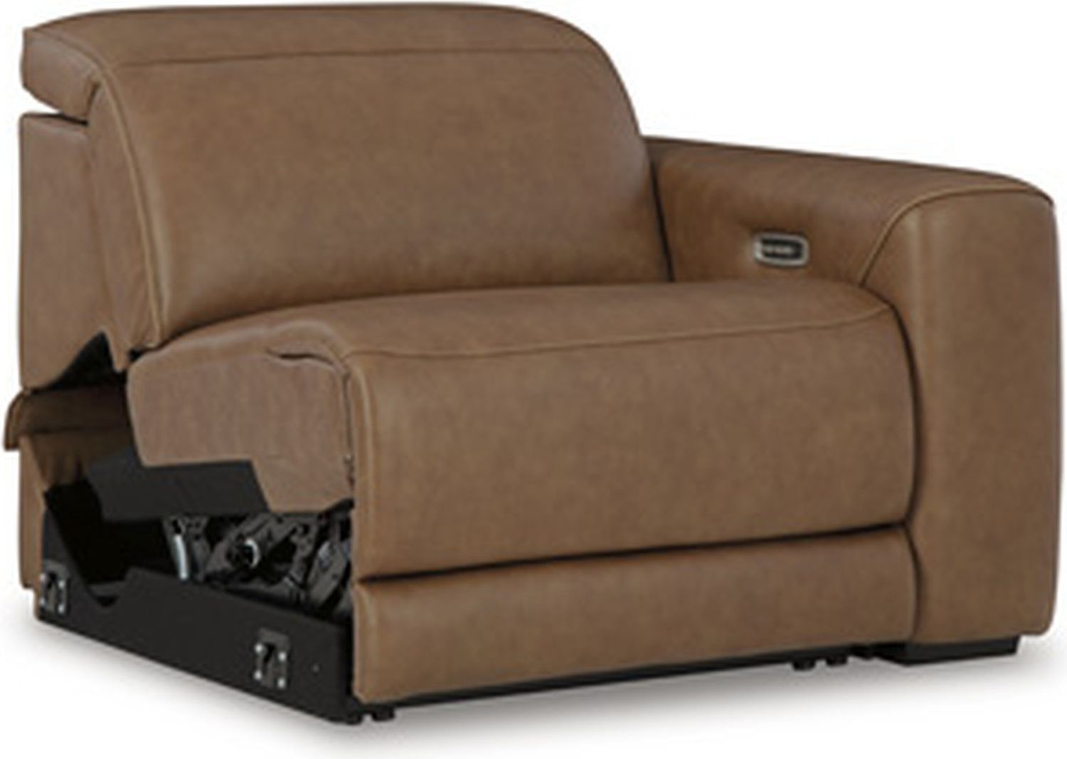 EasyMoney 6-Piece Power Reclining Sectional with Console In Caramel NCU10700S14
