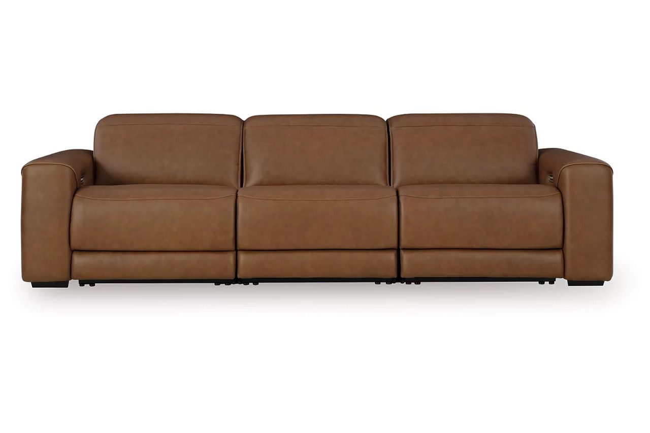 EasyMoney 3-Piece Power Reclining Sectional Sofa In Caramel NCU10700S9