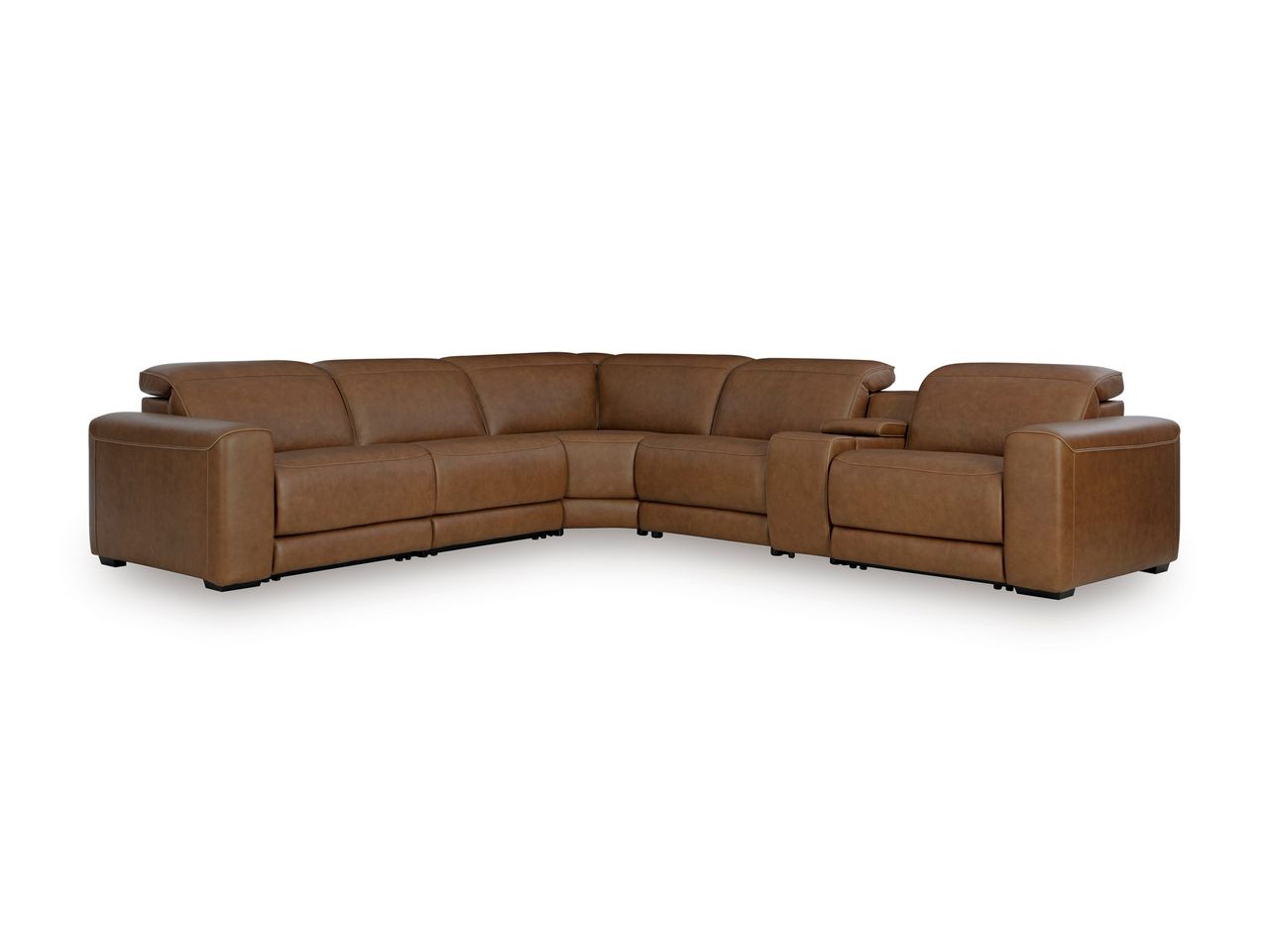 EasyMoney 3-Piece Power Reclining Sectional Sofa In Caramel NCU10700S9