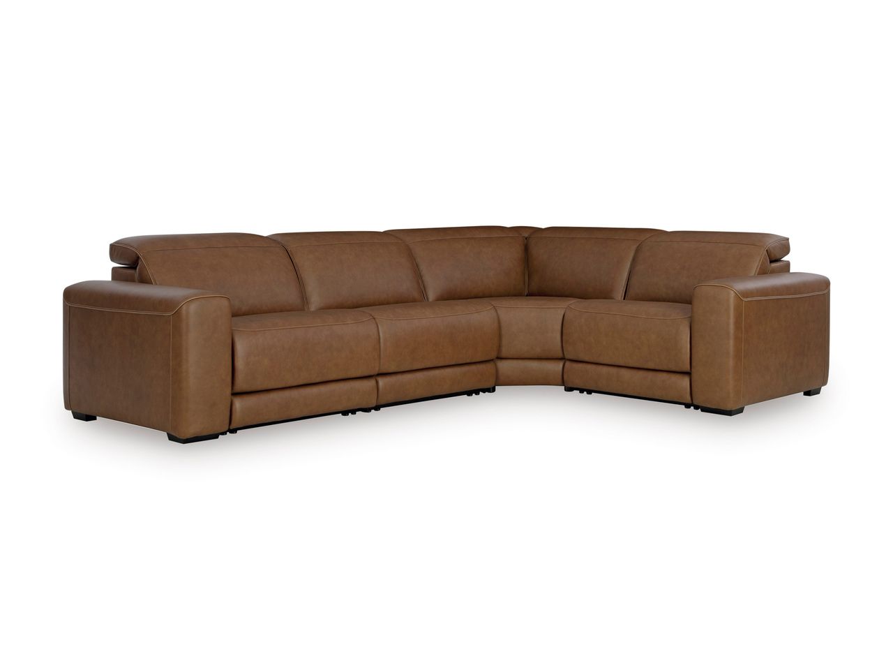 EasyMoney 3-Piece Power Reclining Sectional Sofa In Caramel NCU10700S9