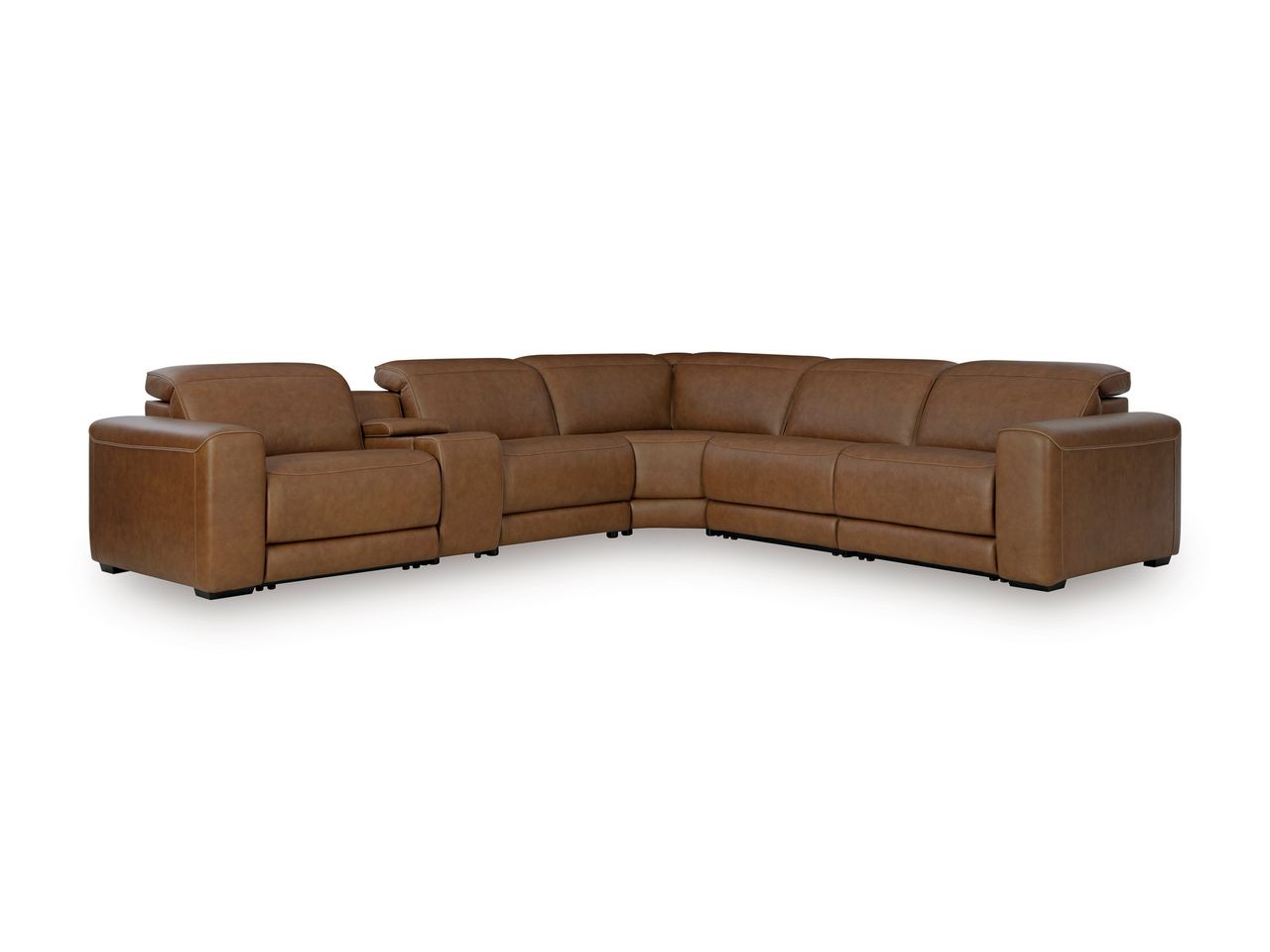 EasyMoney 3-Piece Power Reclining Sectional Sofa In Caramel NCU10700S9