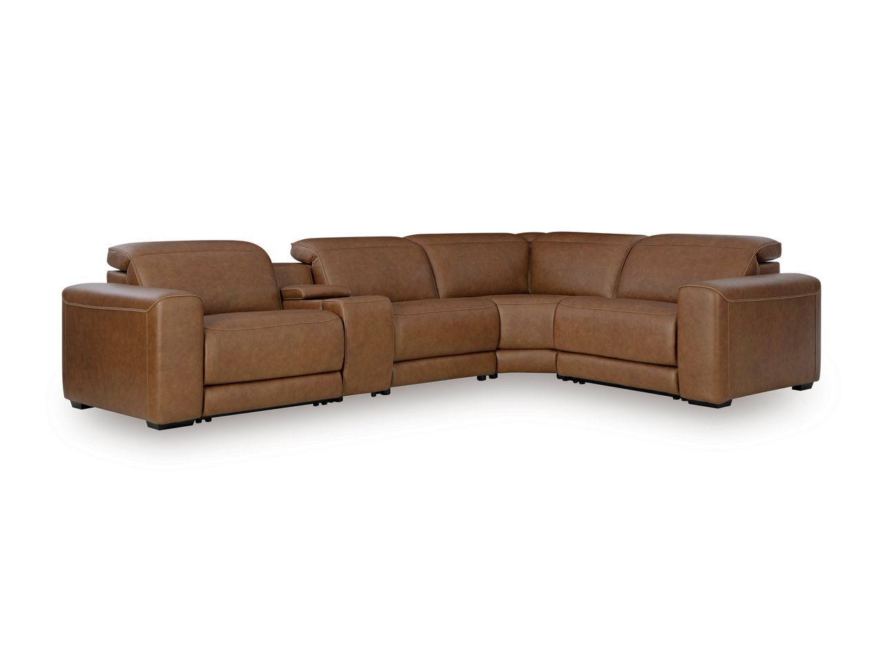 EasyMoney 3-Piece Power Reclining Sectional Sofa In Caramel NCU10700S9