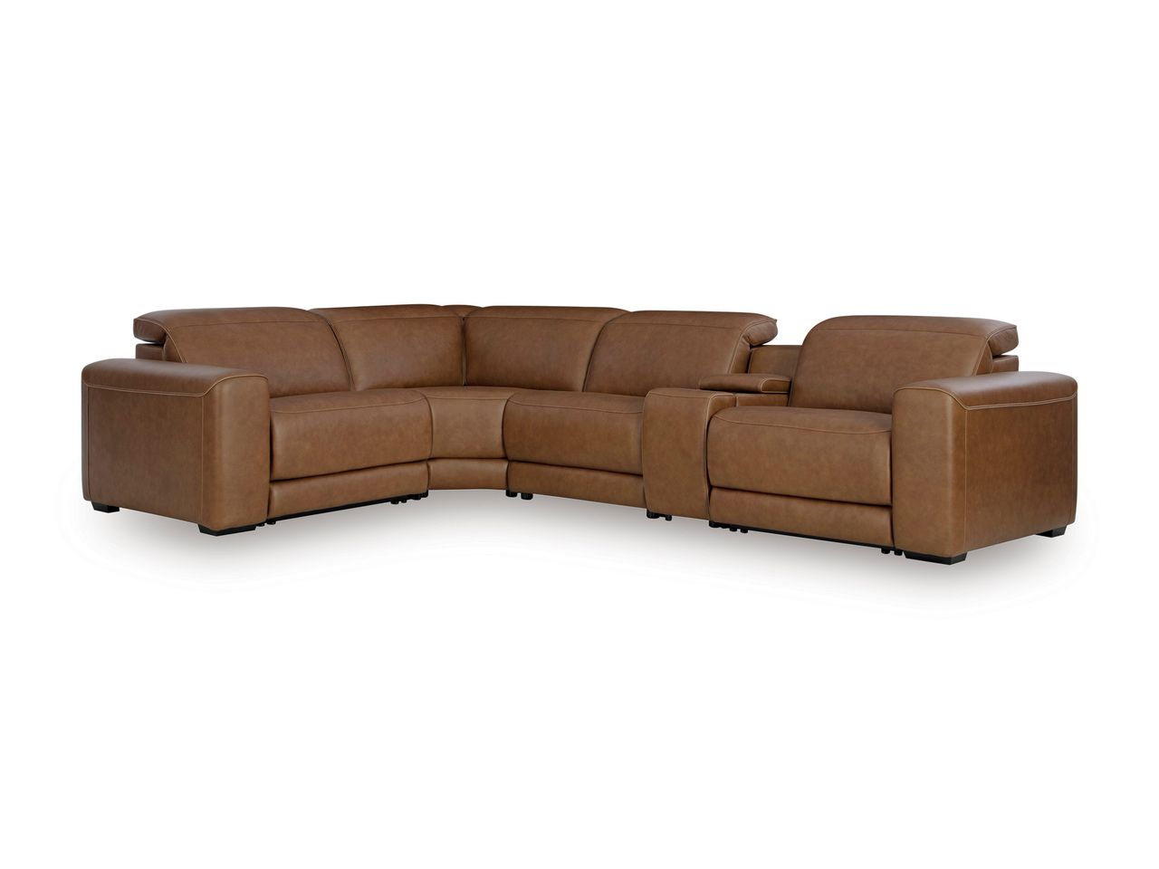 EasyMoney 3-Piece Power Reclining Sectional Sofa In Caramel NCU10700S9