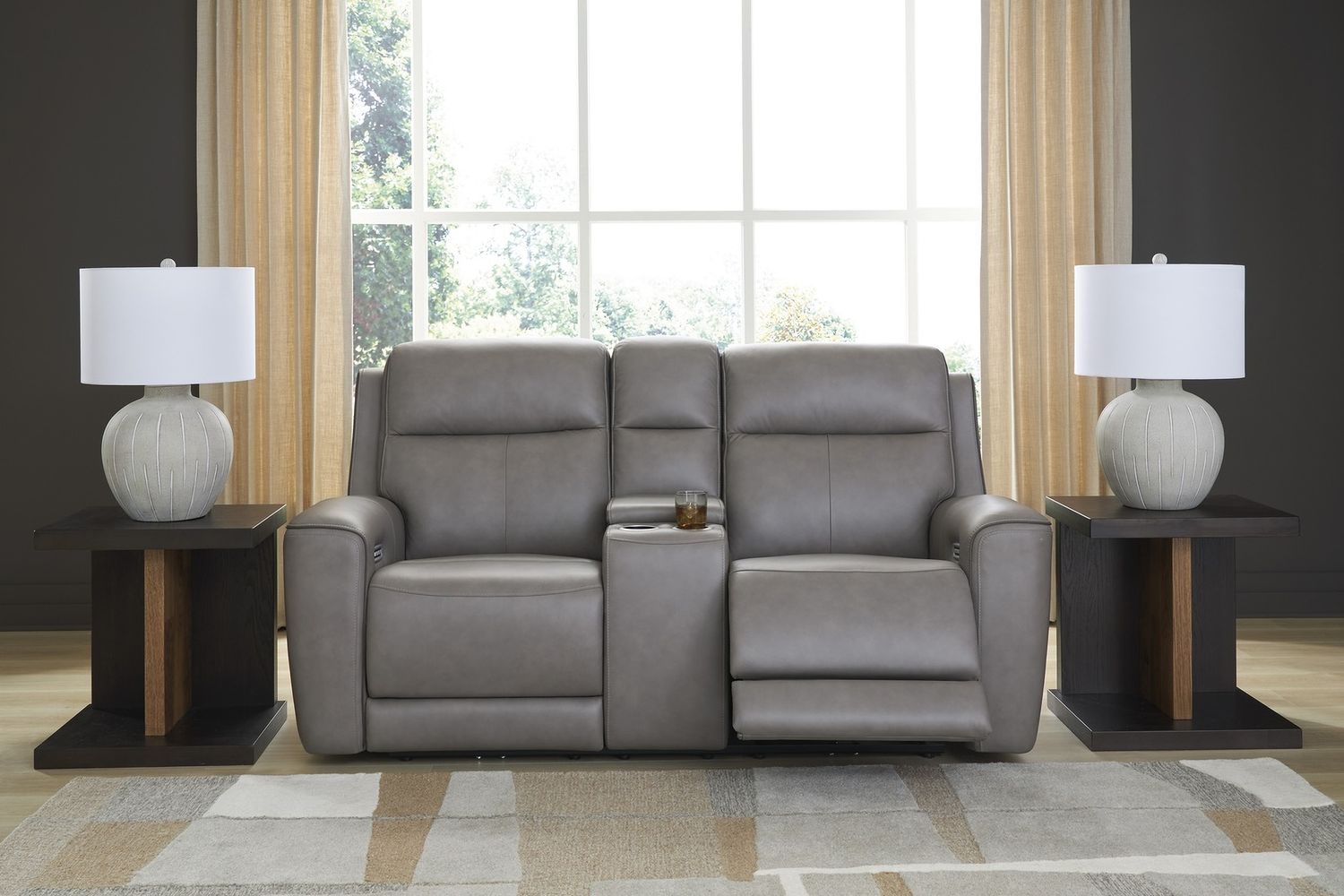 5Z-Dreamlight Power Reclining Loveseat with Console In Coin NCU1090018