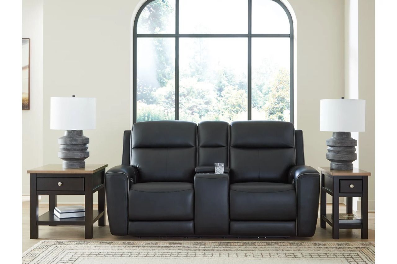 5Z-Dreamlight Power Reclining Loveseat with Console In Onyx NCU1090218