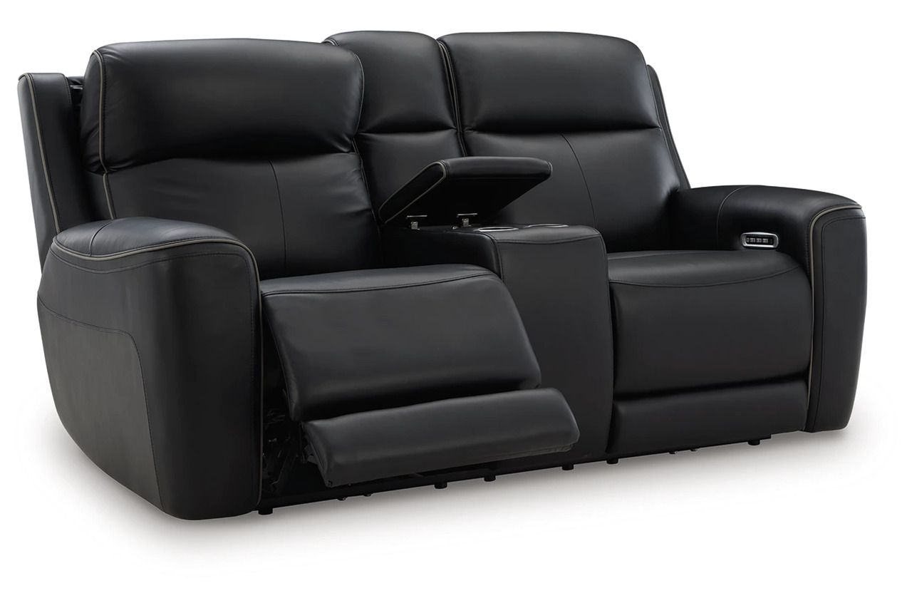 5Z-Dreamlight Power Reclining Loveseat with Console In Onyx NCU1090218