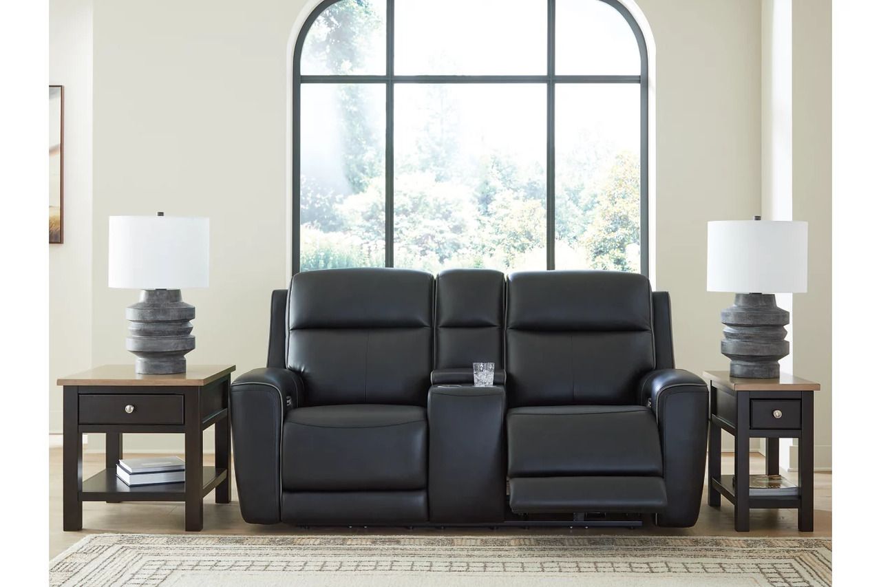 5Z-Dreamlight Power Reclining Loveseat with Console In Onyx NCU1090218