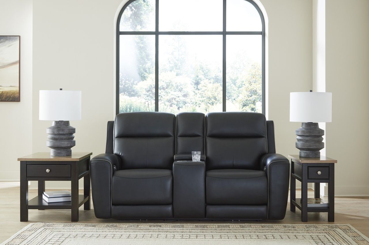 5Z-Dreamlight Power Reclining Loveseat with Console In Onyx NCU1090218