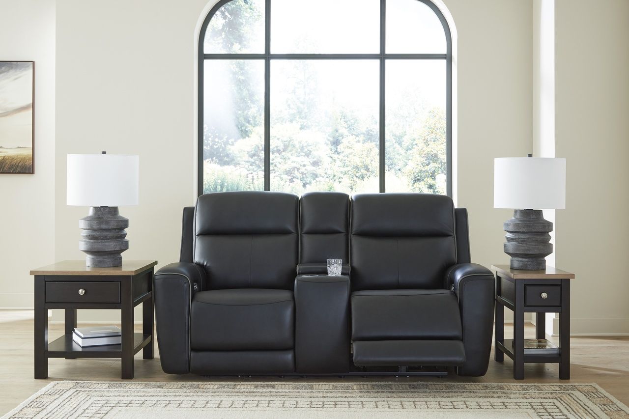 5Z-Dreamlight Power Reclining Loveseat with Console In Onyx NCU1090218