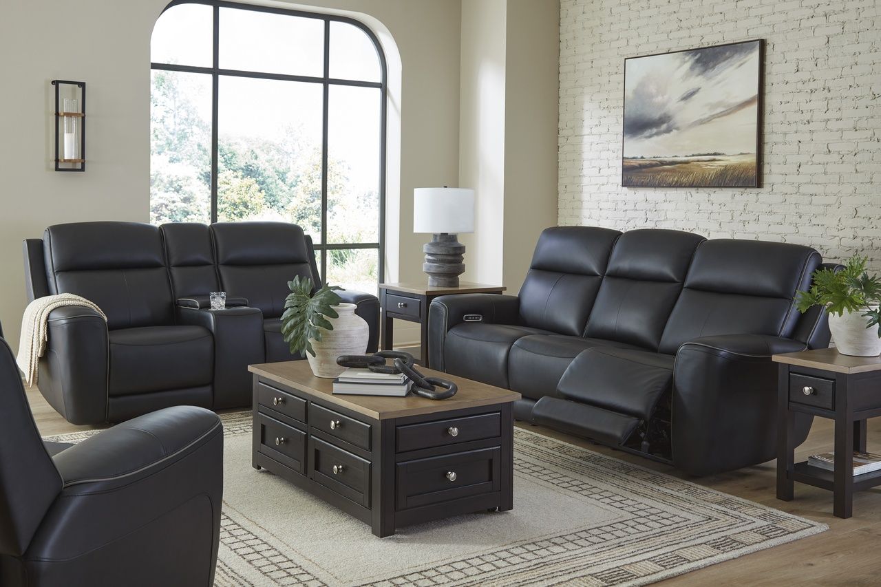 5Z-Dreamlight Power Reclining Loveseat with Console In Onyx NCU1090218