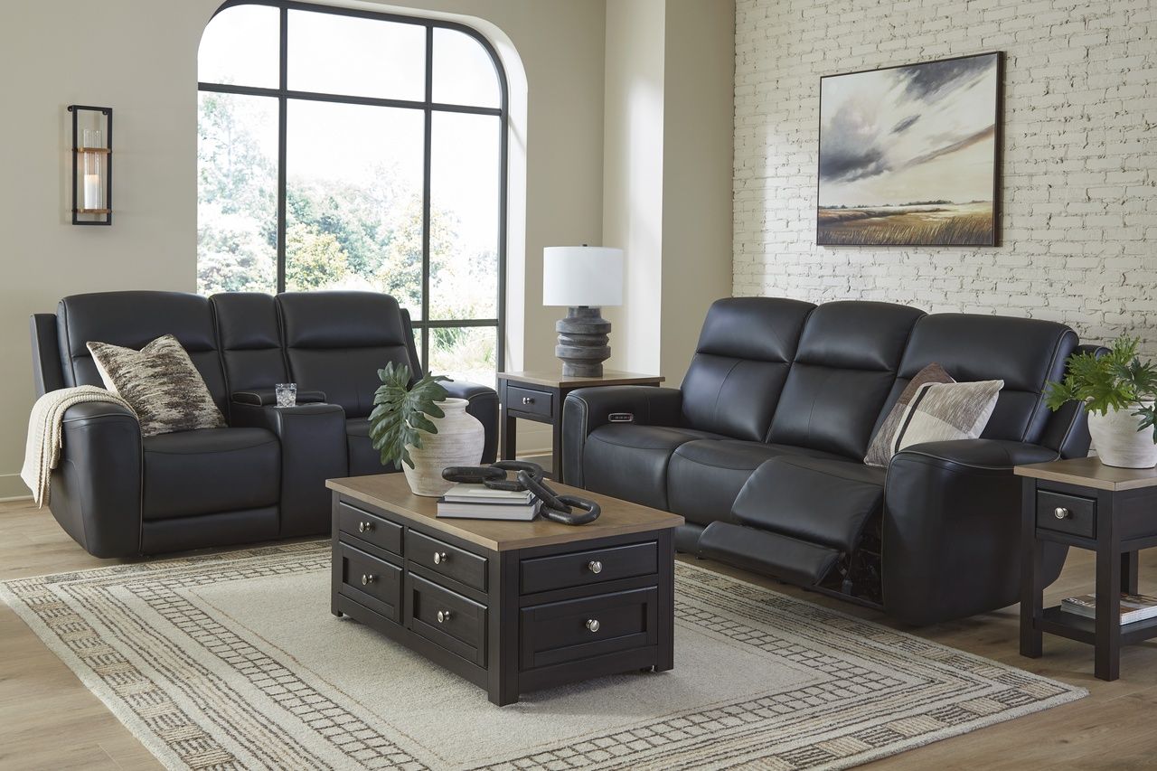 5Z-Dreamlight Power Reclining Loveseat with Console In Onyx NCU1090218