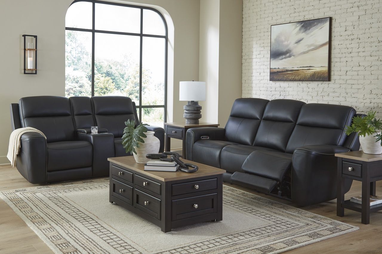 5Z-Dreamlight Power Reclining Loveseat with Console In Onyx NCU1090218
