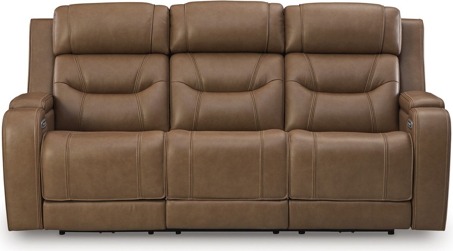 Guru Power Reclining Sofa with Audio Seating In Caramel NCU1160015A
