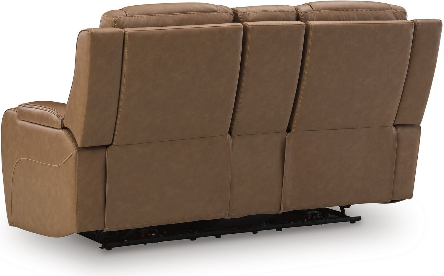 Guru Power Reclining Loveseat with Audio Seating In Caramel NCU1160018A