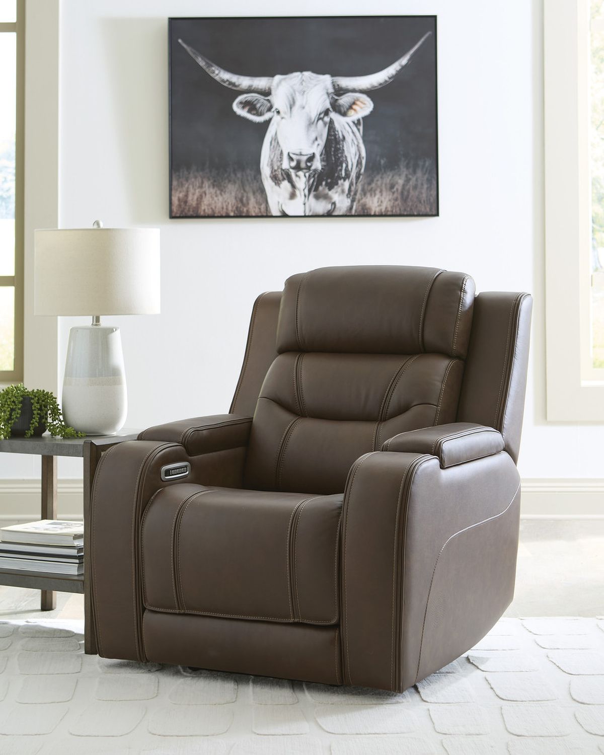 Guru Power Recliner with Audio Seating In Brown NCU1160213A