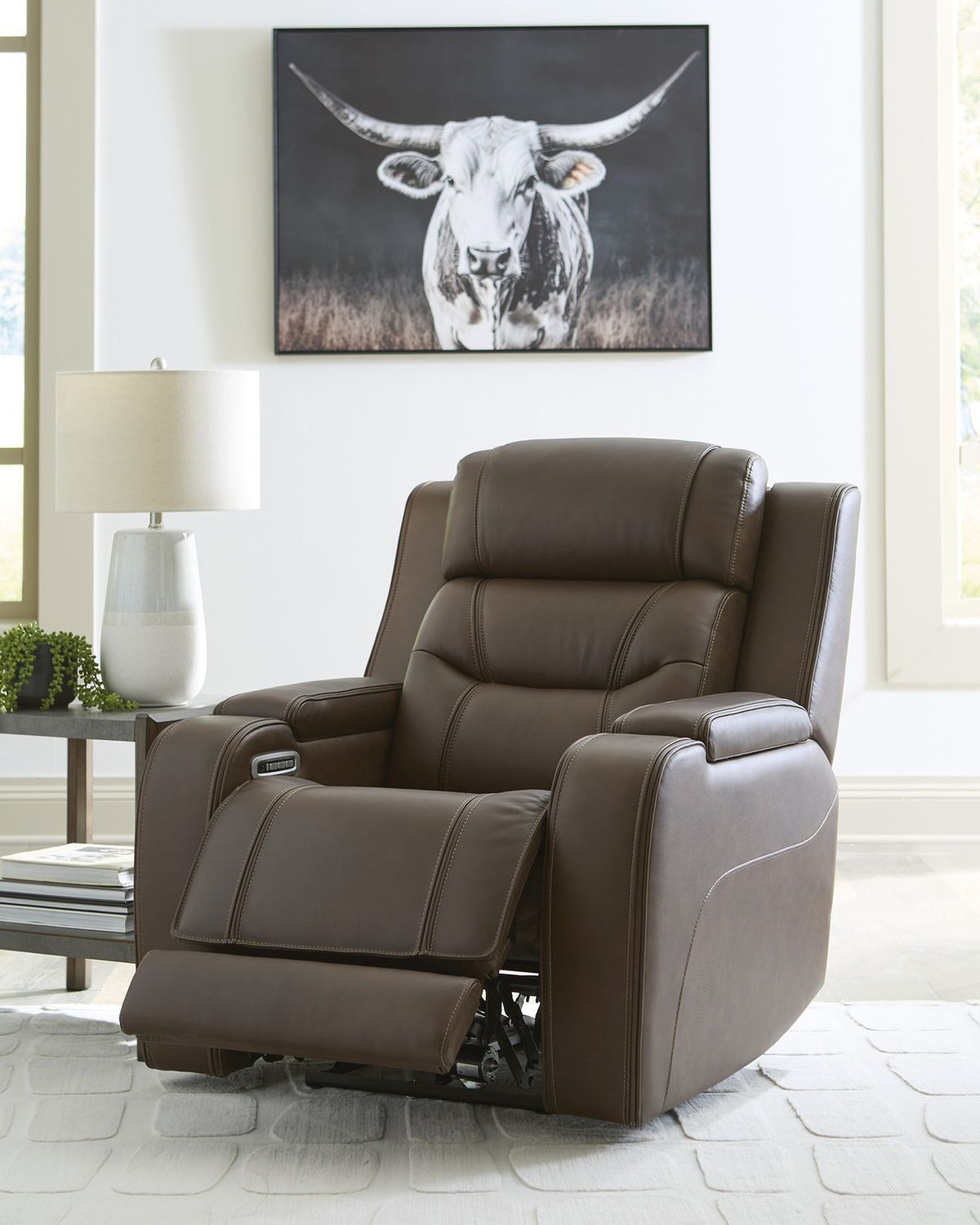 Guru Power Recliner with Audio Seating In Brown NCU1160213A