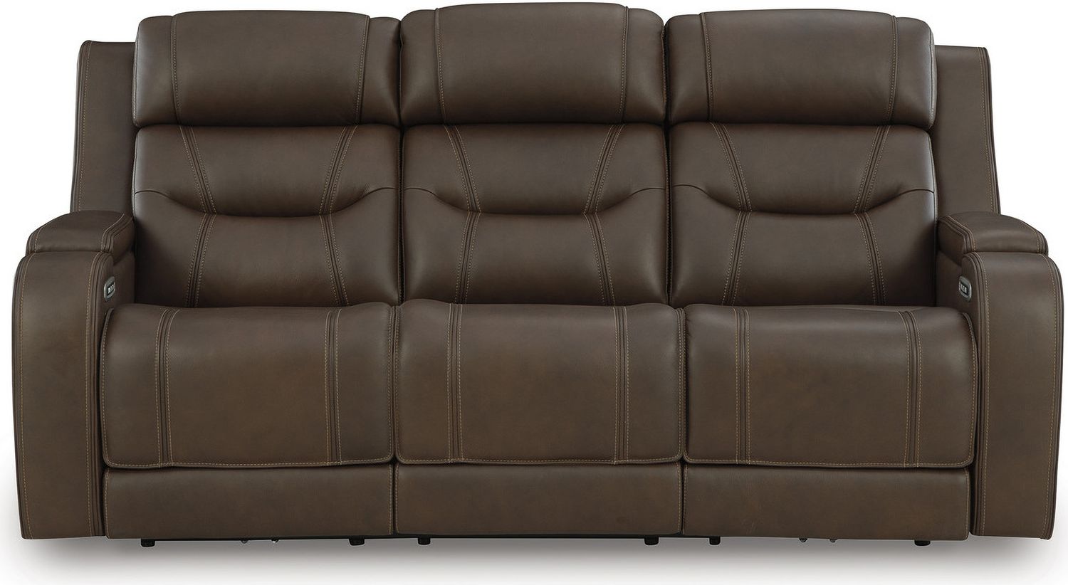 Guru Power Reclining Sofa with Audio Seating In Brown NCU1160215A