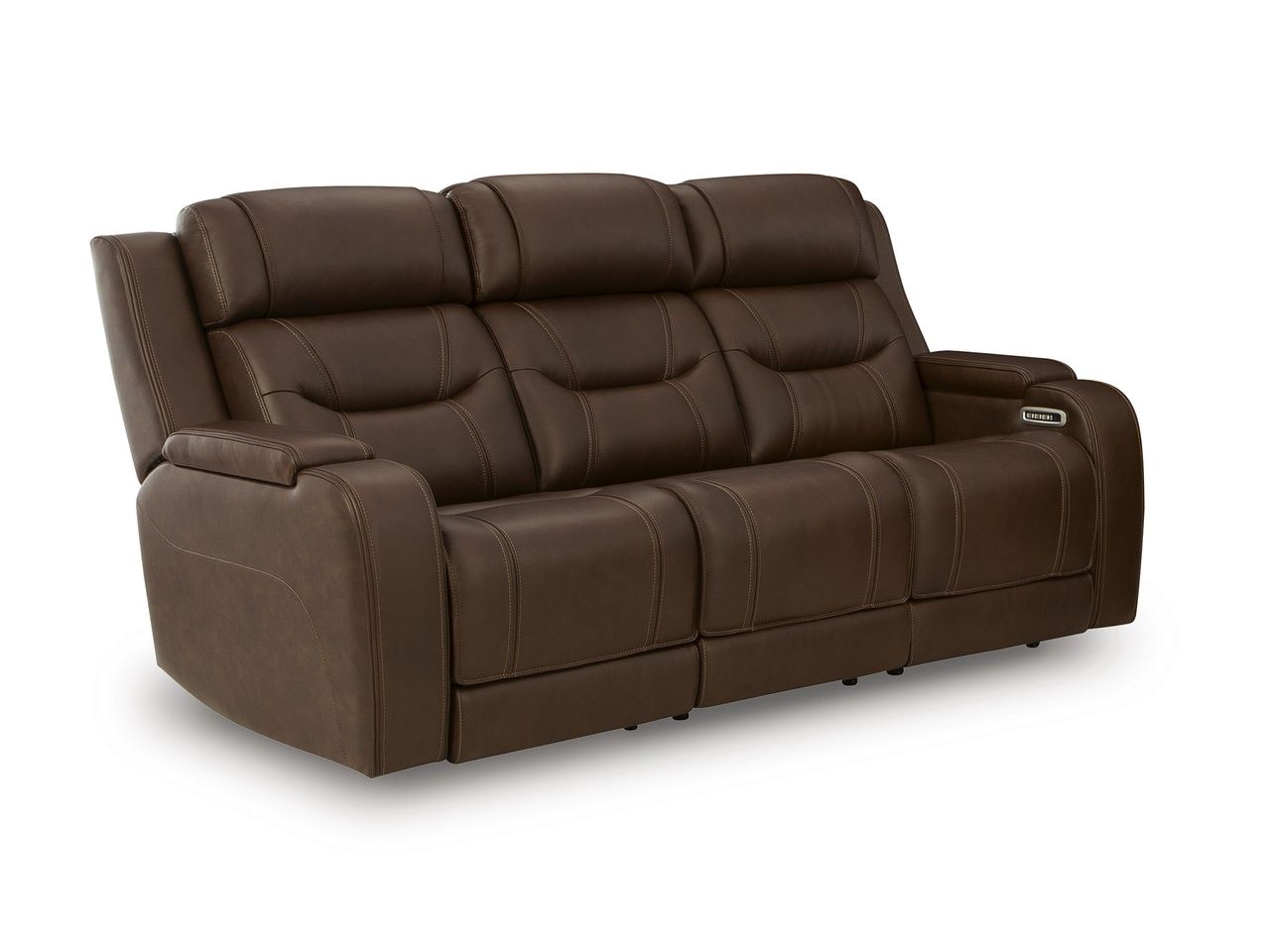 Guru Power Reclining Sofa with Audio Seating In Brown NCU1160215A