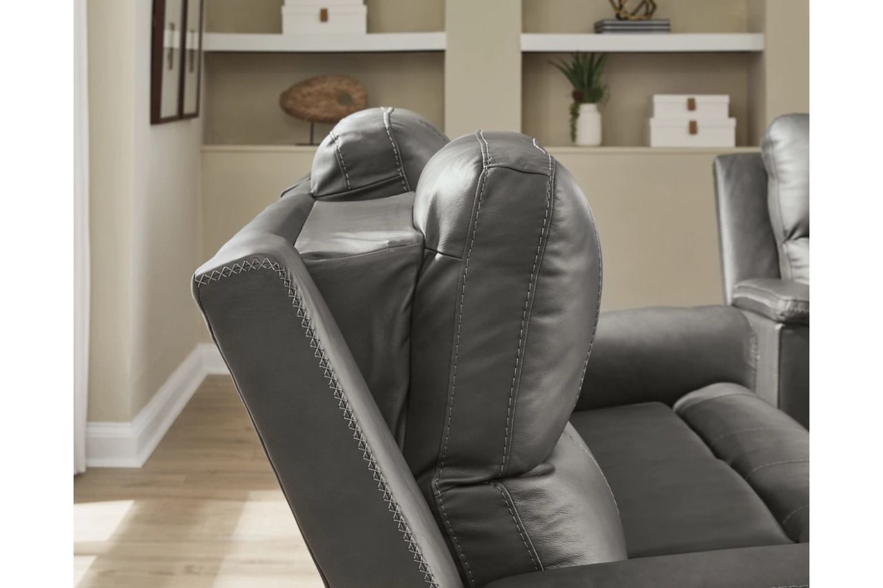 Burnley Power Reclining Loveseat with Console In Anchor NCU1200018