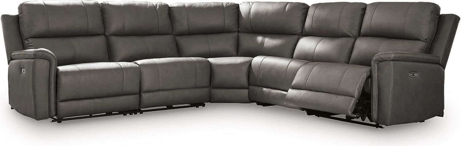Burnley 5-Piece Power Reclining Sectional In Anchor NCU12000S4